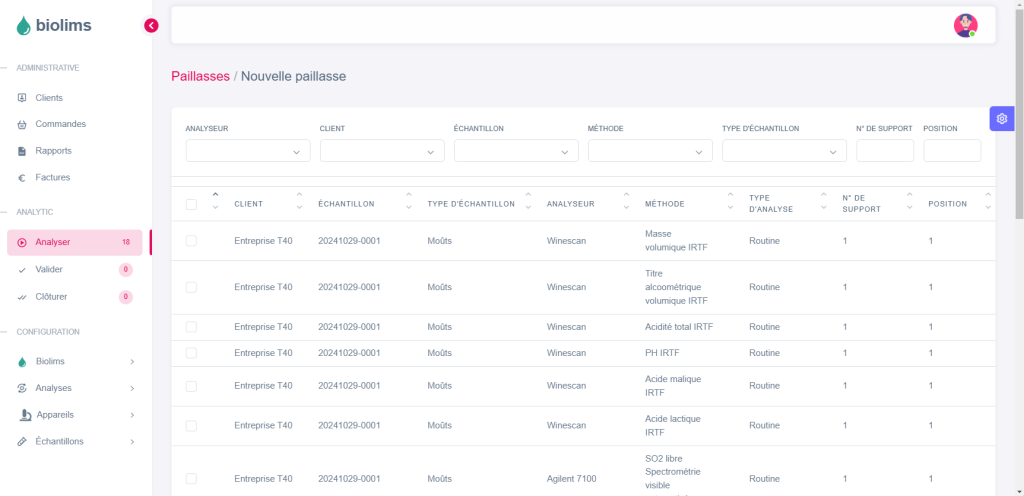 Logiciels LIMS pour laboratoires